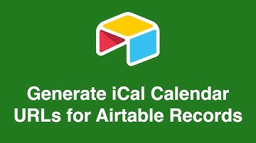 How to Generate iCal Calendar URLs for Airtable Records