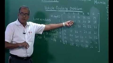 Mod-09 Lec-40 Vehicle Routeing Problems