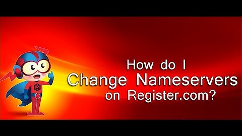 How to change nameservers on Register.com