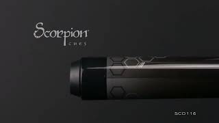 Scorpion Hdtech Sco116 Pool Cue  Wooden Shaft  Hd Rotating 360 Degree Wide View
