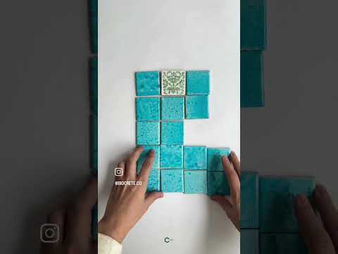 کاشی 5 5 لعابی در رنگ های ساده و طرح دار ارسال به سراسر جهان کاشی کاشی سنتی گره چینی کلوک 