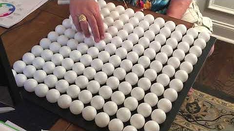 12 x 12 NeoPixel Ping Pong Ball Array (Contrast Test 1)