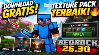 DOWNLOAD TEXTURE PACK PvP MINECRAFT BEDROCK 26.30 TERBAIK! 🔥 FPS BOOST + AUTO GG PvP!