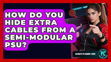 How Do You Hide Extra Cables From A Semi-modular PSU? - Ultimate PC Gaming Guide