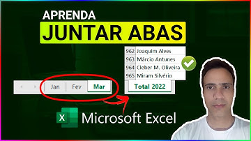 ✅Como JUNTAR VÁRIAS ABAS no Excel Rápido e SEM VBA