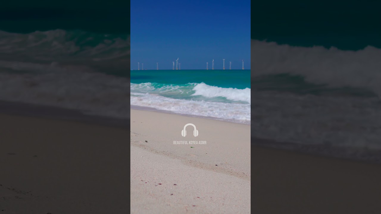 🎧 (30초 힐링) 제주도 곽지해수욕장, 시원한 파도 #shorts
