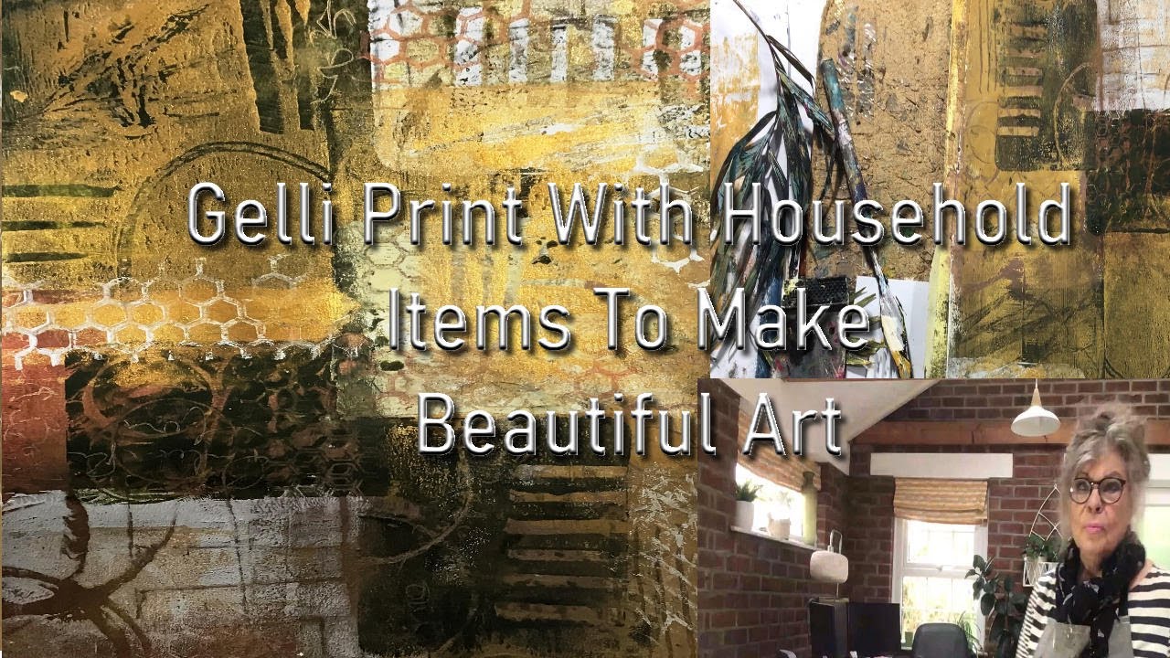Art  Lesson  Use your household items to make  prints  In Beautiful earth colours