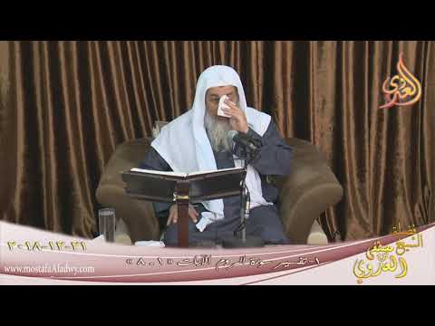 تفسير سورة الروم 1 الآيات 1 8 للشيخ مصطفى العدوي تاريخ 21 12 2018 للشيخ مصطفى العدوي 