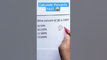 Find Percentages in Seconds | Percentage Problems - Shortcuts & Tricks #math #percents #mathtrick