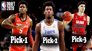 TOP NBA DRAFT PICK 2020 Anthony EDWARDS Pick 1 | JAMES WISEMAN Pick 2 | LAMELO BALL Pick 3