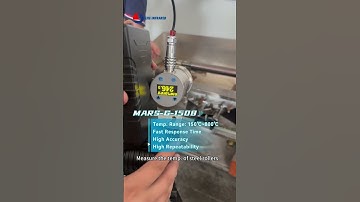 Measure the temp  of steel rollers#infrared #pyrometer #temperature #steel #aluminium #glass #cement