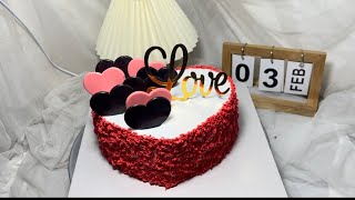 Make a chocolate heart-shaped cake