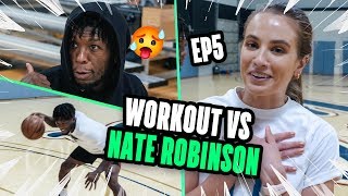 Nate Robinson Gives Motivational Speech & Does Intense Workout Can Rachel Demita Keep Up?