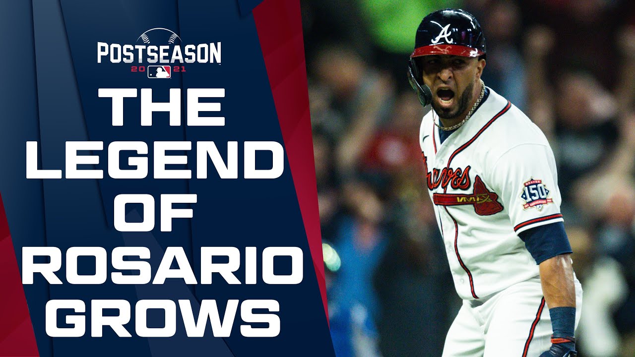Eddie Rosario's DREAM postseason continues! Rosario blasts a 3-run homer to put the Braves ahead!