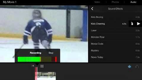 iMovie adding voice overs and other audio