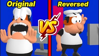 Pizza Tower Screaming meme ORIGINAL vs REVERSED version