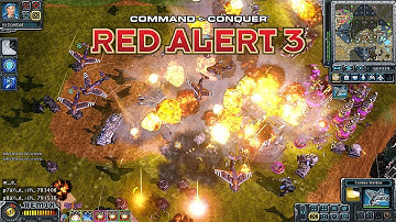 Red Alert 3 Remix MOD Allies in 4v4 Map | Century Bomber Bombing Run | The Real Air Strike!