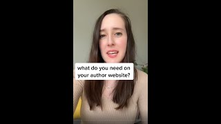 3 pages you should have on your author website! #shorts #author #bookmarketing #writer