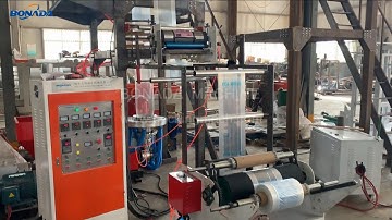 SJ50-700 PE Film Blowing Machine With Inline Single Color Printer