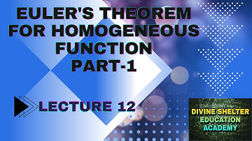PARTIAL DIFFERENTIATION; EULER
