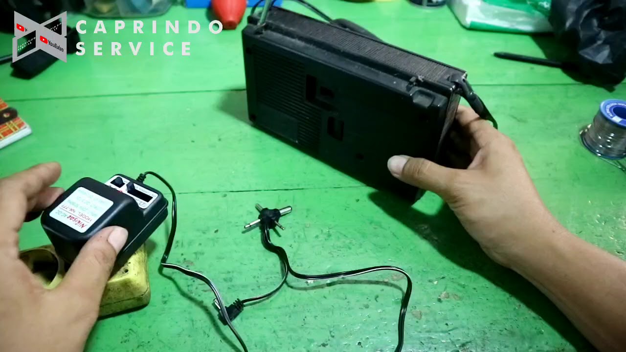 Cara Pasang Adaptor Radio 📻 Jadul Panasonic