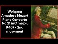 Mozart Piano Concerto No 21 in C major