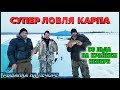 СУПЕР ЛОВЛЯ КАРПА СО ЛЬДА НА КРАЙНЕМ СЕВЕРЕ / СЪЕМКИ ПОДВОДНОЙ КАМЕРОЙ /SUPER FISHING FOR CARP