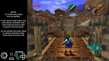 Across Gerudo Valley with Hookshot Setup