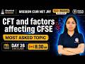 CSIR NET June 2026 Chemical Science | CFT & CFSE Most Asked Topic | Day 26 | Bansal Academy