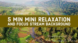 5 Min Mini Relaxation and Focus Stream Background