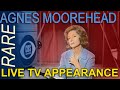 Agnes Moorehead doing dramatic reading of “War” on TV Show “Camera Three”