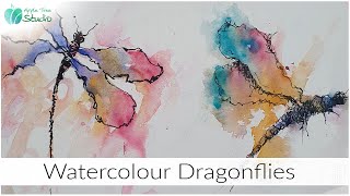 Paint Fun and Expressive Watercolour Dragonflies!