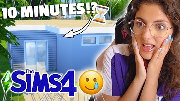 can I build a house in 10 MINUTES in The Sims 4?⌛