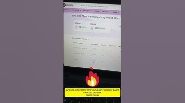 IBPS RRB CLERK MOCK TEST LIVE GUIDELY MEMORY BASED 2ND 10 AUGUST 2024 SHIFT SCORE 74.5/80//#rrb#yt