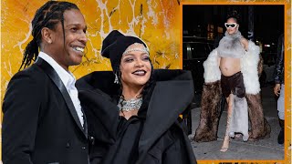 Rihanna Proudly Shows Off Baby Bump in Jaw-Dropping Fur Coat at Billionaire's Birthday Bash