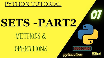 sets in python part2  | Set operations and methods| #python #coding @pythonvibes_ | datatypes