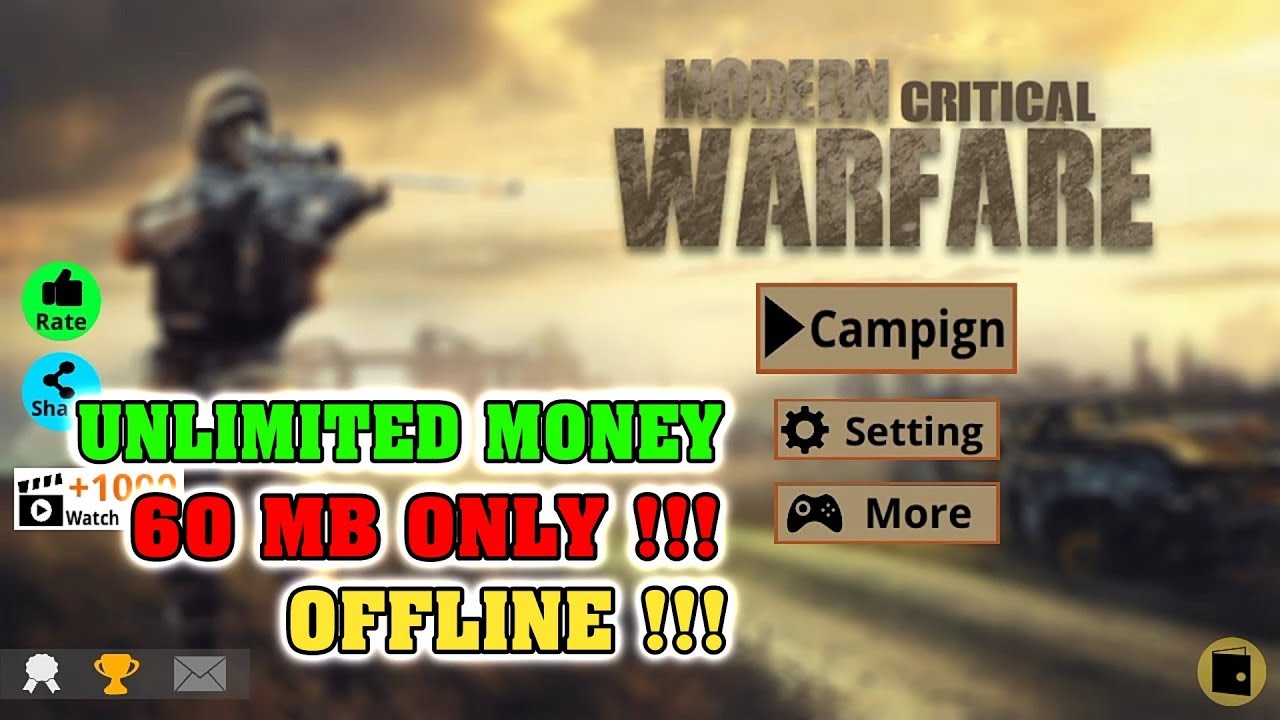 Modern Critical Warfare Mod Apk Unlimited Money YouTube