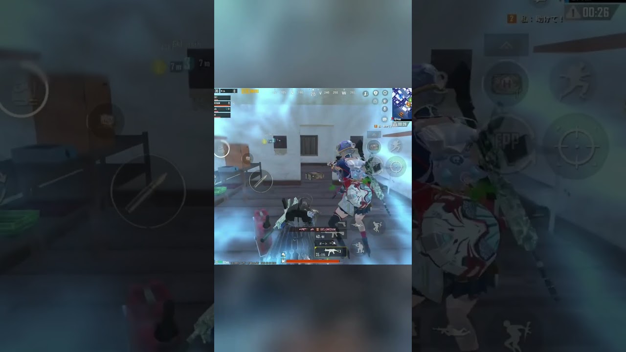 ナイス連発！最後の1秒 #pubg #pubgモバイル