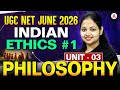 UGC NET Philosophy | UGC NET Philosophy Unit 3 Indian Ethics | By Tejasvi Mam