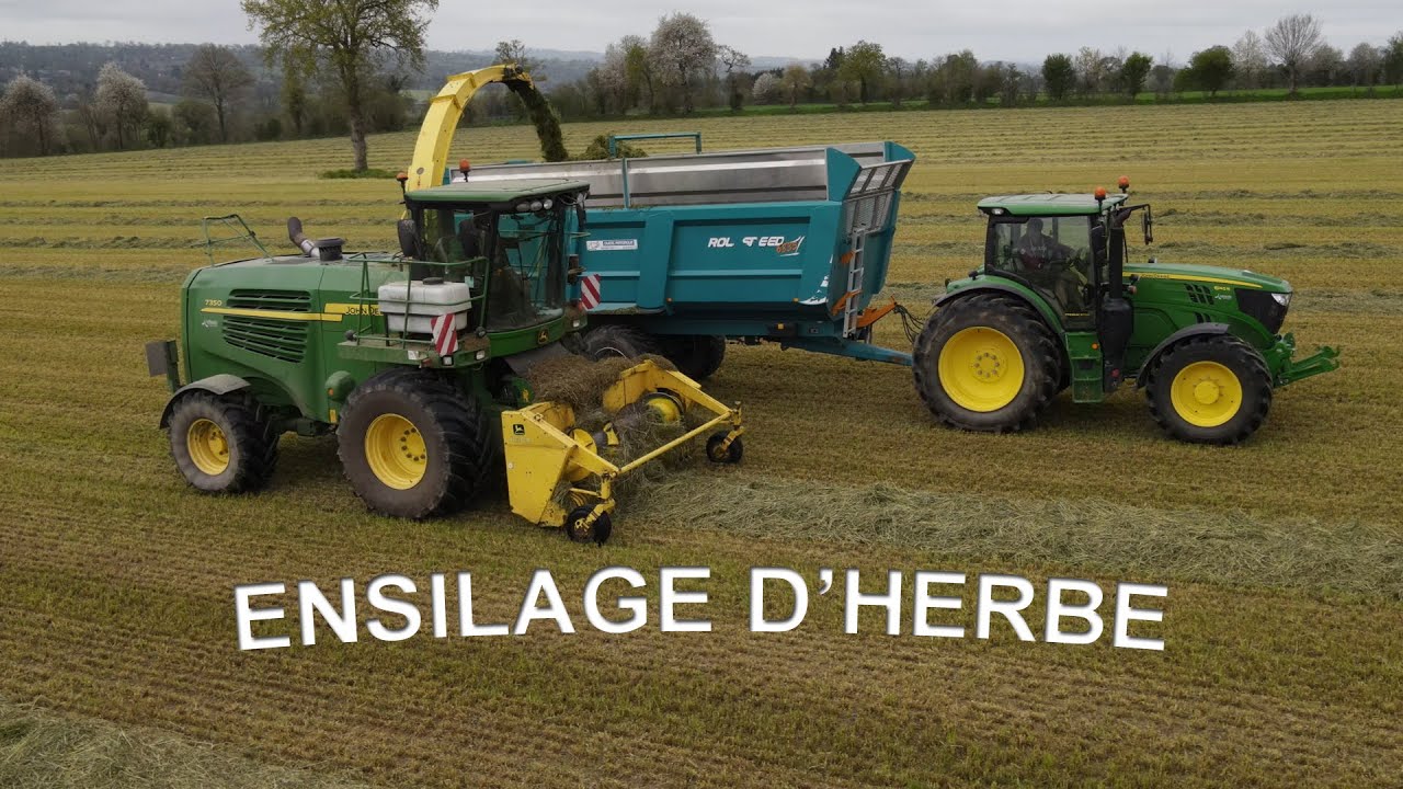 ENSILAGE D'HERBE // John Deere 7350 ☘️