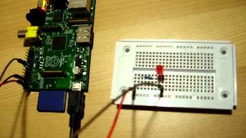 Control LED through the GPIO on Raspberry Pi
