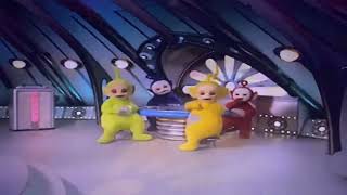The Teletubbies Walk To The Magic Windmill With T.u.f.f. Puppy Le Card Music Giraffes