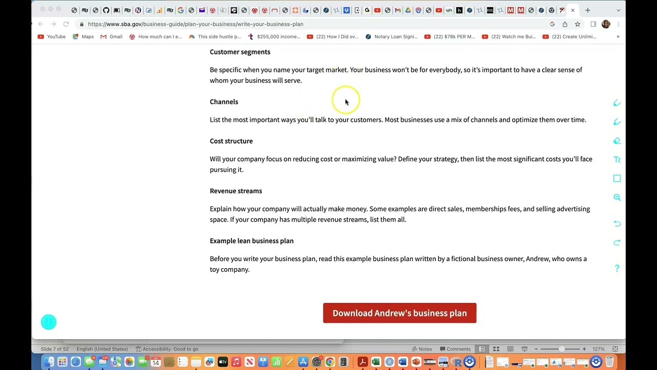 Lean Startup Business Plan Overview