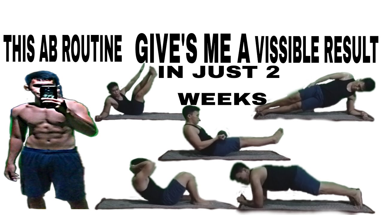 This ab Routine gives me a vissible result in just 2 weeks.