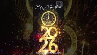 2026 Happy New Year GIF Video Greetings #shorts by WordsJustforYou.com News