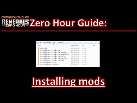 Zero Hour Guide: How to Install Mods for Command and Conquer Generals and Zero Hour