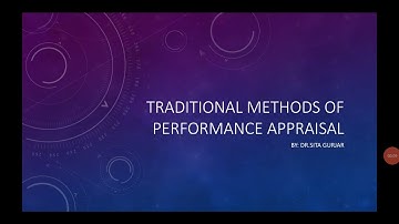 Traditional Methods of Performance Appraisal#Ranking and Checklist Method#Part-1