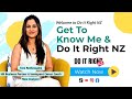 Get To Know Me & "Do It Right NZ" #doitrightnz #jobsinnewzealand #careeradvice #newzealand