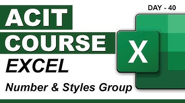 Advanced CIT Course - Excel Number & Conditional Formatting - CIT Course Class-40