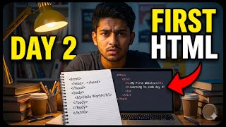 From Zero to Web Developer – Day 2 | My First HTML Page